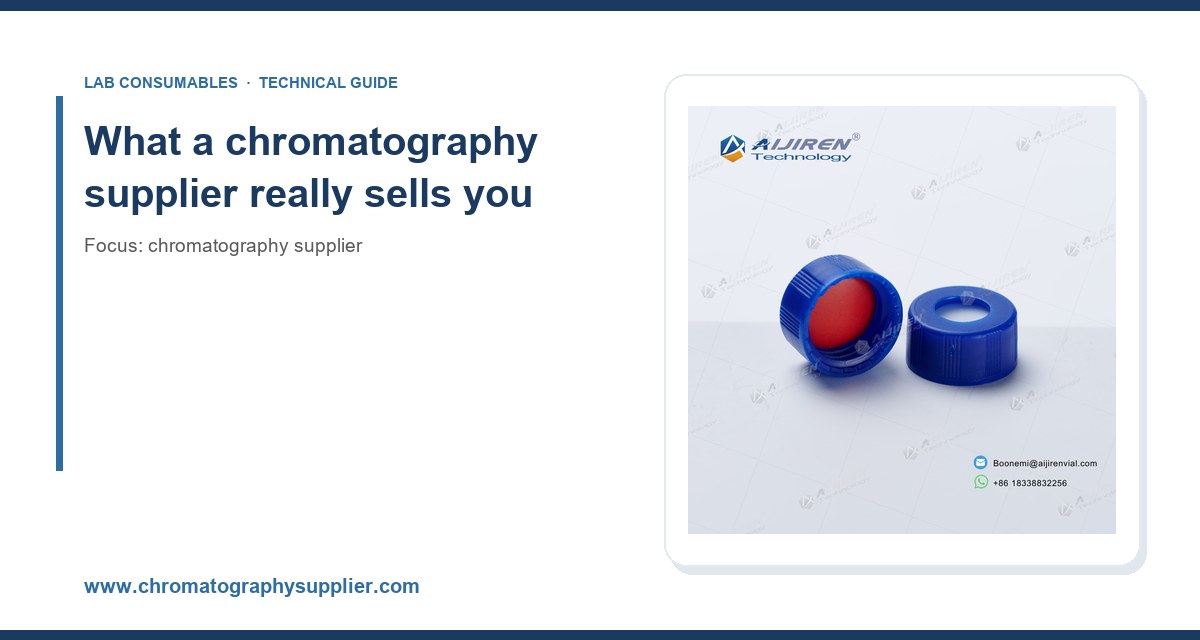 What a chromatography supplier really sells you