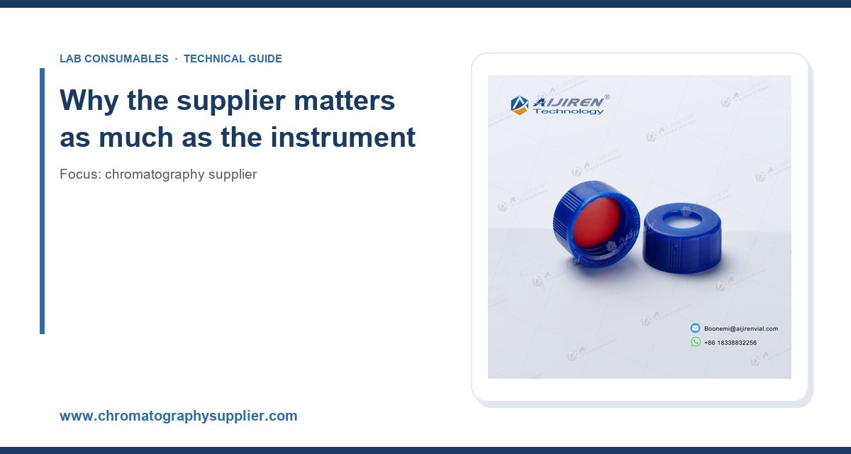 Why the supplier matters as much as the instrument