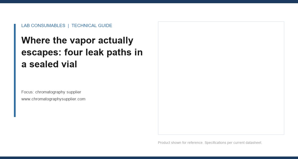 Where the vapor actually escapes: four leak paths in a sealed vial
